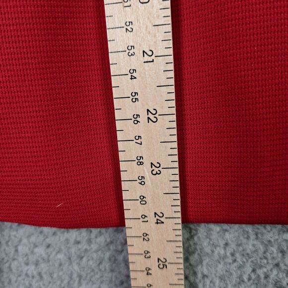 Anne Klein Blazer 10 Red Peplum Back Classic One Button Jacket Workwear Pockets - Picture 10 of 16